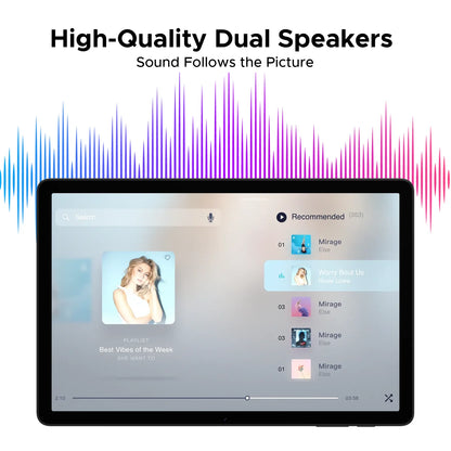 DOOGEE Tab A9 Pro+ Tablet PC Android 15 Dual Speakers 11'' Screen 30GB (6GB+24GB) 128GB 8580mAh Battery Widevine L1 Smart Pad