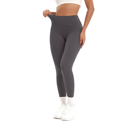 5pcs Women Sport Cropped Pants Solid Color Back Waist Pocket High Waist Yoga Legging Butter Athletic Gym Comprehensive Training