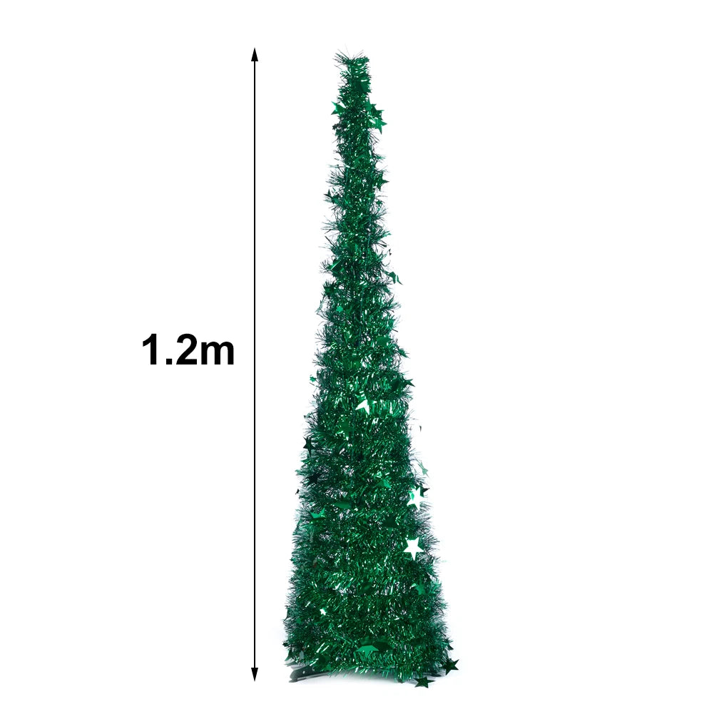 Voltsify 1.2M Tinsel Xmas Tree with Base