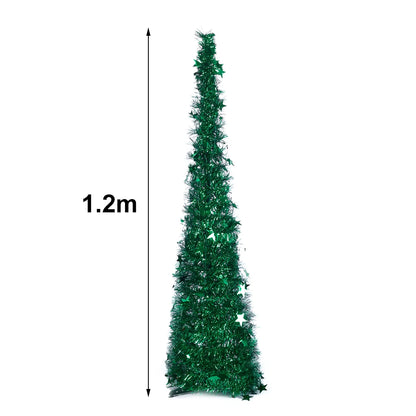 Voltsify 1.2M Tinsel Xmas Tree with Base