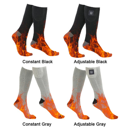 Electric Heated Socks 3 Level Temperature Electric Heating Socks Cold-Proof Skiing Sock for Cycling Camping Skating