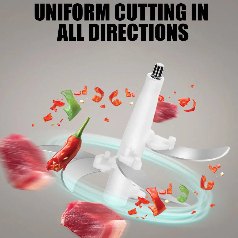 [UK STOCK] 5L Meat grinder Electric Meat Grinders Stainless Steel Food Crusher Multifunctional Vegetable Slicer Chopper Mincer