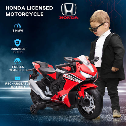 HOMCOM Honda Licensed 6V Kids Electric Motorbike Ride On Car for 3-5 Years
