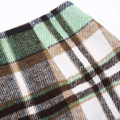 Plaid Half Length Skirt Women’s A-Line Solid Colour High Waist Min Dress Tight Skirt Single-breasted Corduroy Slim Skirt