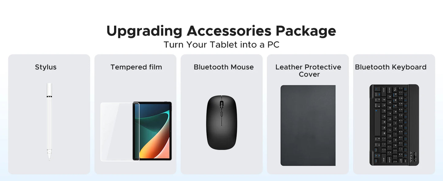 DOOGEE U11 Pro 2in1 PC Tablet Android 15 30GB(6+24) 256GB 11" 8580mAh Battery Dual Speakers Unisoc T7200 Widevine L1 Tablet