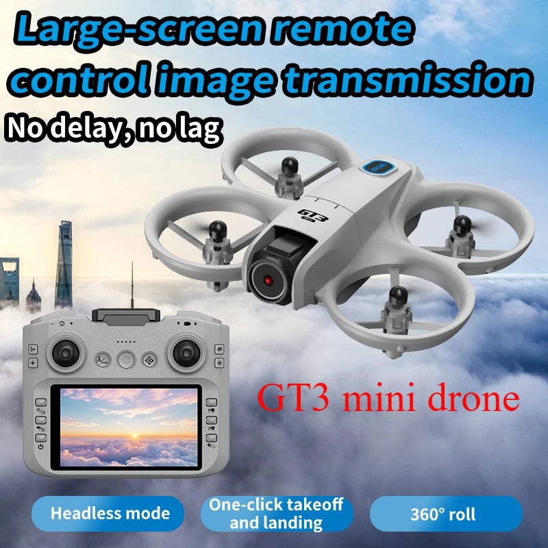 2025 GT3 One Click Return Professional Drone 180° Wide Angle HD 8K Dual Camera Height Hold RC Obstacle Avoidance Quadcopter Toys
