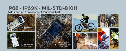 DOOGEE S200 5G Rugged Phone 1.32" Rear Display 12GB 256GB 6.72" 120Hz 100MP AI Main Camera 10100mAh Battery 33W Smartphone