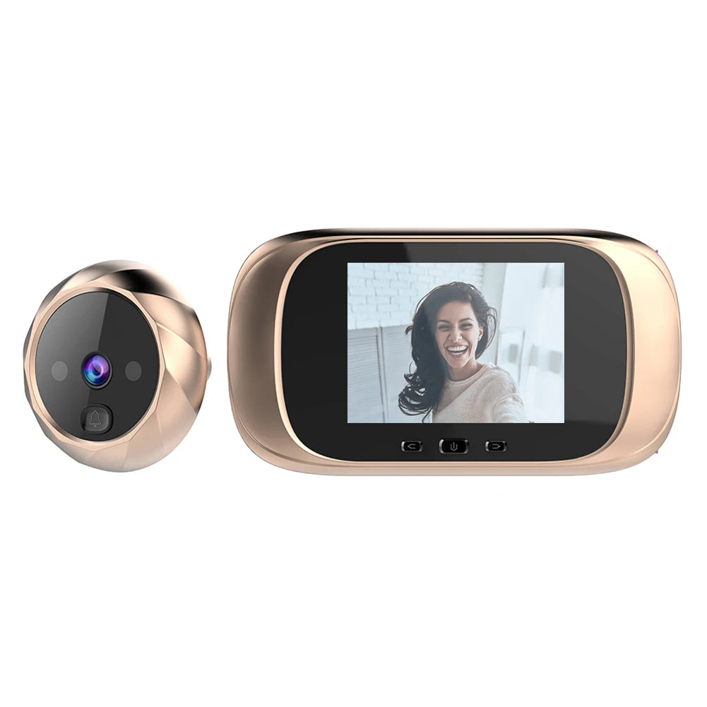 1080P Video Doorbell IR Night Vision Wireless Door Bell 4.3inch IPS Screen Doorbell Camera 2.4G WiFi Two-way Audio for Home