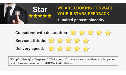 HiBREW Automatic Burr Mill Electric Coffee Grinder with 31 Gears for Espresso American Coffee Pour Over Visual Bean Storage G3