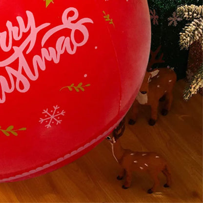 24Inch PVC Inflatable Christmas Ball 60cm Christmas Inflatable Ball Ornament Outdoor Xmas Tree Decoration Holiday Party Supplies