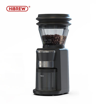 HiBREW Automatic Burr Mill Electric Coffee Grinder with 31 Gears for Espresso American Coffee Pour Over Visual Bean Storage G3