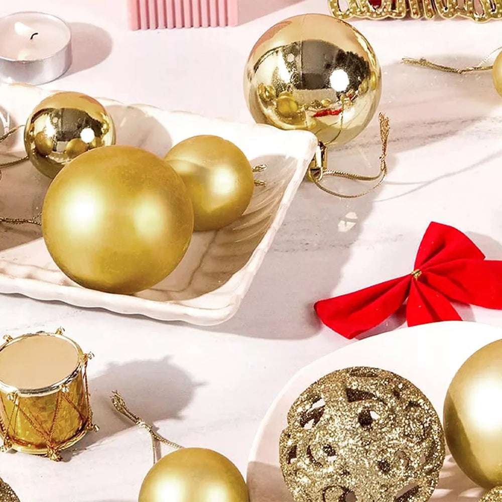 100pcs Christmas Decor Baubles Tree Xmas Balls Party Wedding Ornament Party Supplies Xmas Ornament Ball Xmas Baubles