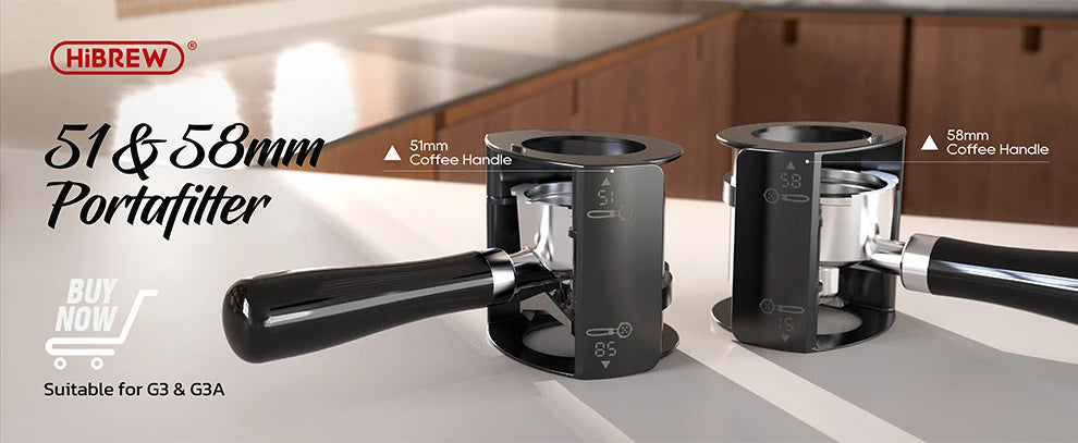 HiBREW Automatic Burr Mill Electric Coffee Grinder with 31 Gears for Espresso American Coffee Pour Over Visual Bean Storage G3