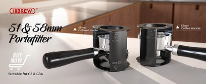 HiBREW Automatic Burr Mill Electric Coffee Grinder with 31 Gears for Espresso American Coffee Pour Over Visual Bean Storage G3