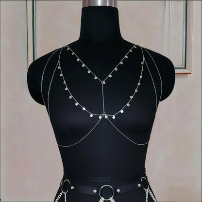 Personality Sequin Chest Chain, Simple Cold Wind Personality Body Chain, Light Luxury Senior Sense, All Accessories