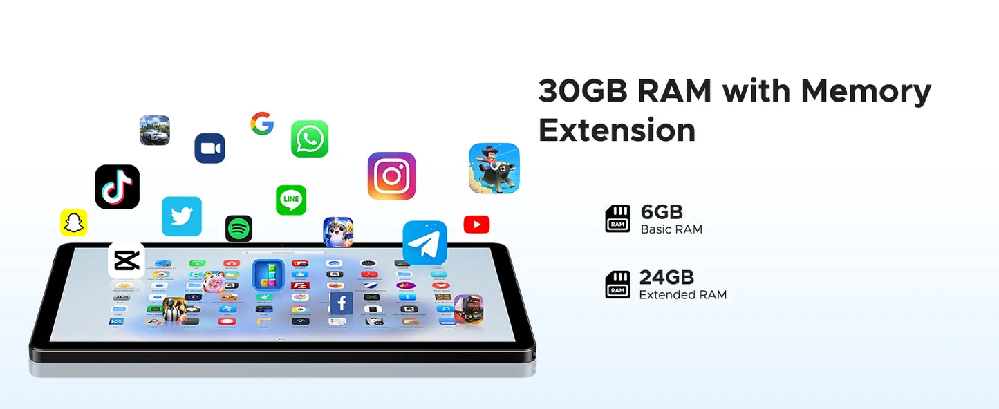 DOOGEE U11 Pro 2in1 PC Tablet Android 15 30GB(6+24) 256GB 11" 8580mAh Battery Dual Speakers Unisoc T7200 Widevine L1 Tablet