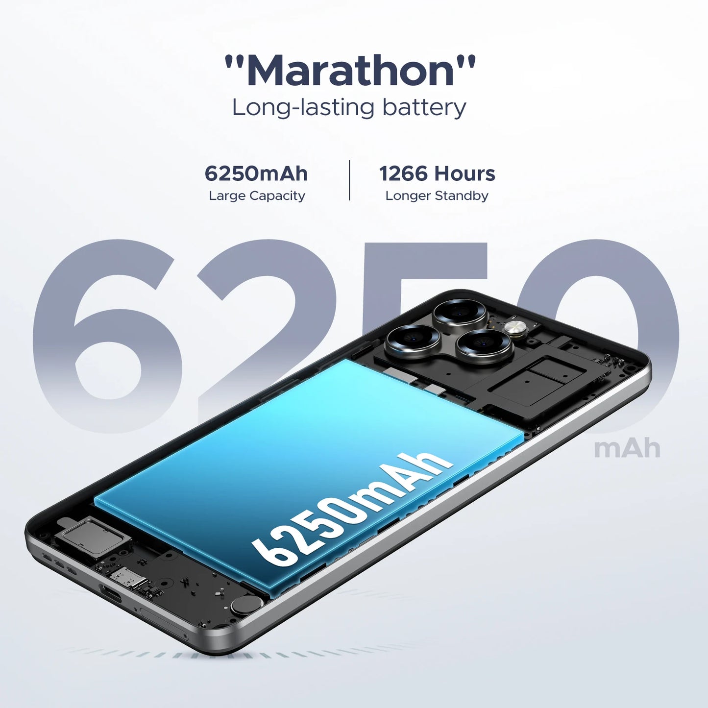 DOOGEE Note 58 Android 15 Smartphone 8GB 128GB 6.75" HD+ 90Hz IPS Screen 6250mAh Large battery NFC Widevine L1 Cell Phone