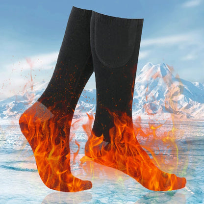 Electric Heated Socks 3 Level Temperature Electric Heating Socks Cold-Proof Skiing Sock for Cycling Camping Skating