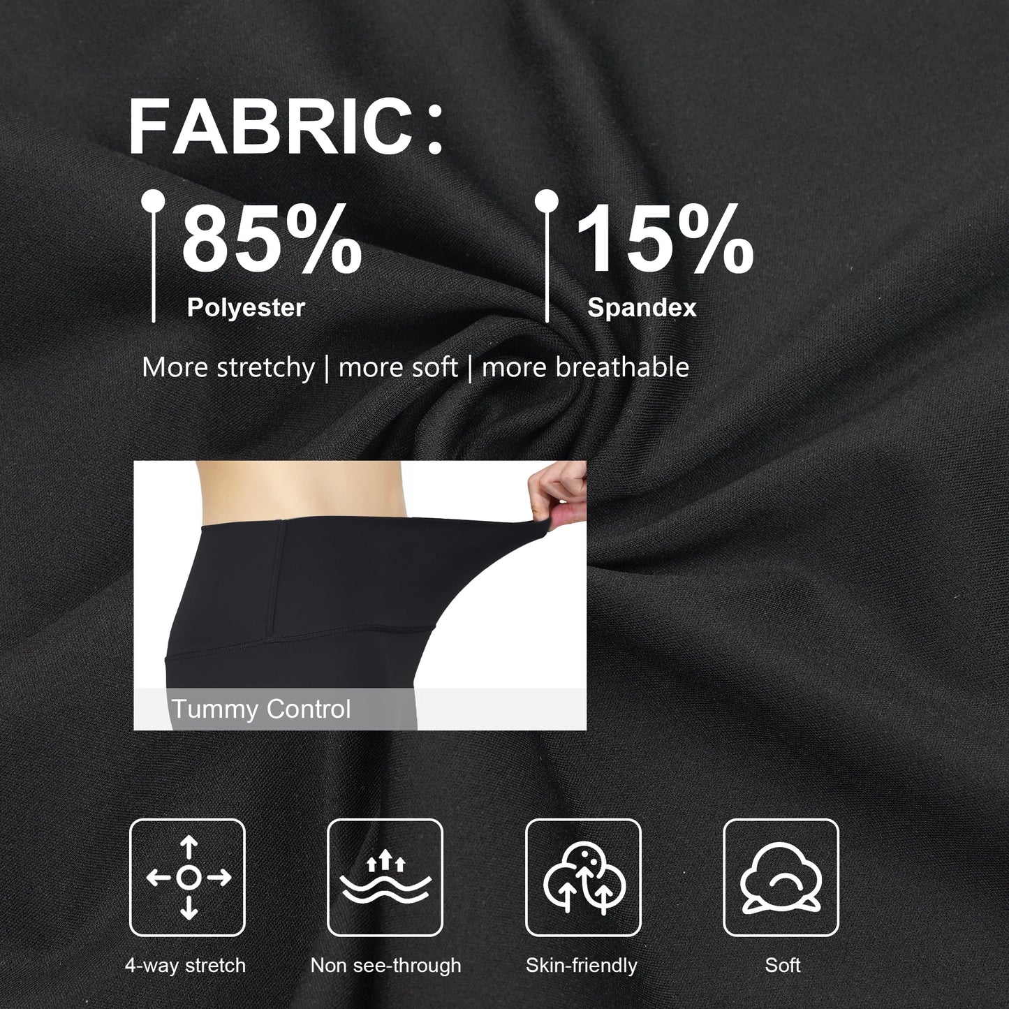 5pcs Women Sport Cropped Pants Solid Color Back Waist Pocket High Waist Yoga Legging Butter Athletic Gym Comprehensive Training