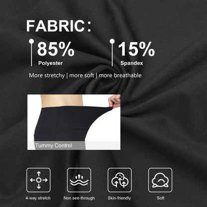 5pcs Women Sport Cropped Pants Solid Color Back Waist Pocket High Waist Yoga Legging Butter Athletic Gym Comprehensive Training