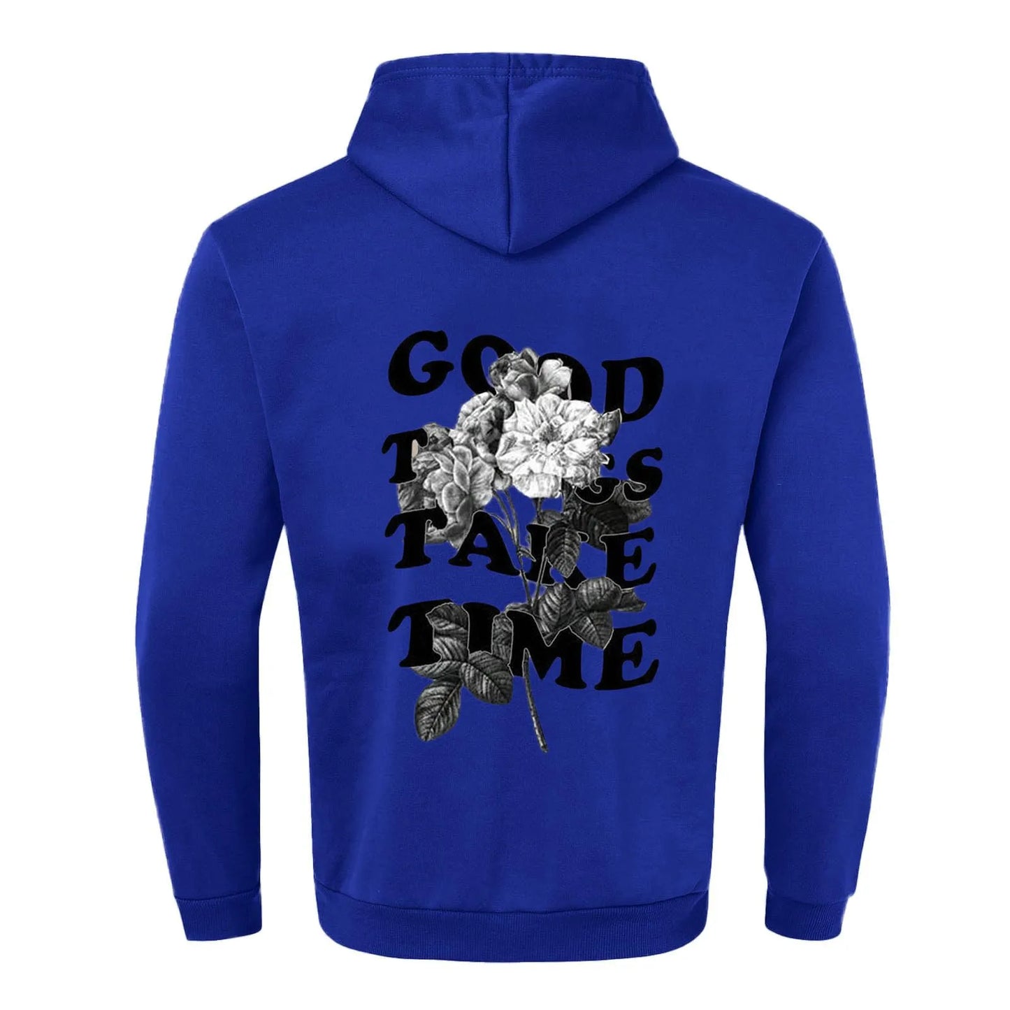 Unisex Fall Harajuku Style Embroidered Streetwear Long Sleeve Baggy Hooded Sweatshirt Fashion Casual Comfy Pullover Hoodies