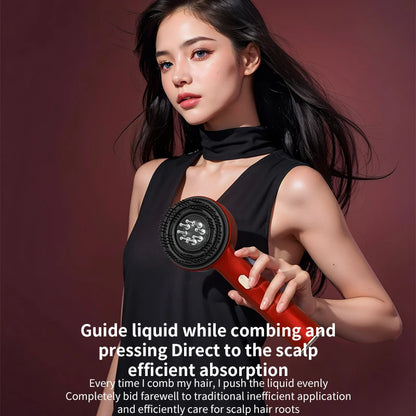 Electric Vibration Massage Comb Blue Red Light Therapy Hair Growth Massage Scalp Brush Anti Hair Loss Improve Scalp Health Care