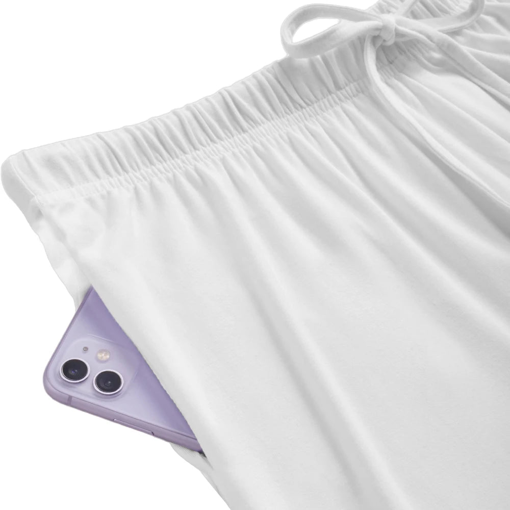 Modishion Long Sleeve Lapel Pajamas Solid Color Loungewear Set Button Top and Pants Women's Sleepwear Loungewear