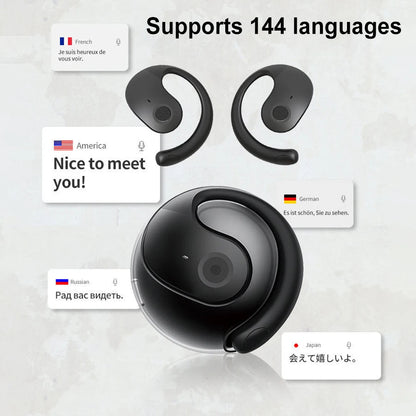 144 Languages AI Real Time Translators Earbuds Wireless BT Mini Travel Translator Headphones AI Translating Earphones 2025 HOT