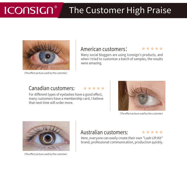 Dropshipping ICONSIGN Lash Lift Kit Lifiting Eyelash Enhancer Calia Set Lashes Perm Eyes Makeup Tools Can Do Your Logo