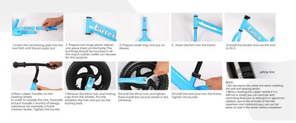 Balance Bike for 2,3,4 Years Old Light Weight No-Pedal Toddlers Walking Bicycle for Children Age 3-6 with Adjustable Handlebar