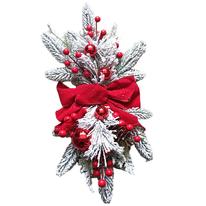 Christmas Wreath Pendants Festive Door Window Wreath Decoration Stairway Stairs Trim Garland Xmas Navidad Wreath Hanging Pendant