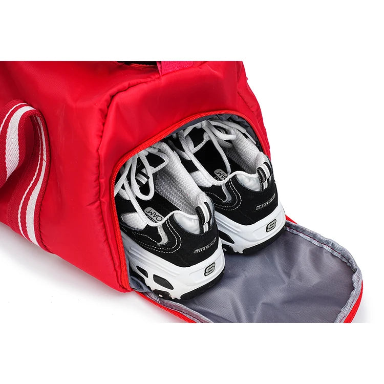 52x27x25cm Large black sport gym tote new duffle bag travel work gear bag