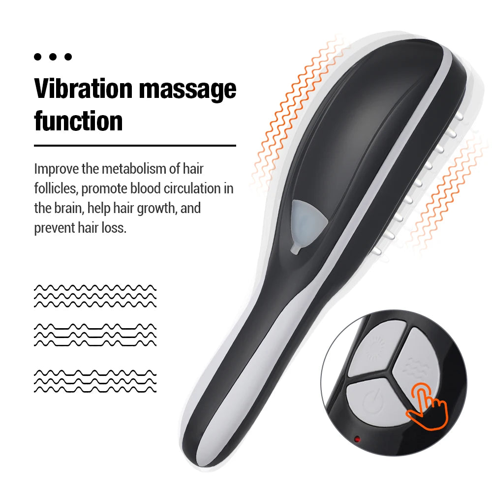 Electric Massage Comb Spray Anti-hair Loss Meridian Head Massager Light Therapy Hair Comb Color Hair Massage Beauty Hair Care