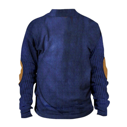 Spring And Autumn Korean Version Fashionable Streetwear Top Men's Outdoor Casual Standing Collar Long-sleeved Sweater
