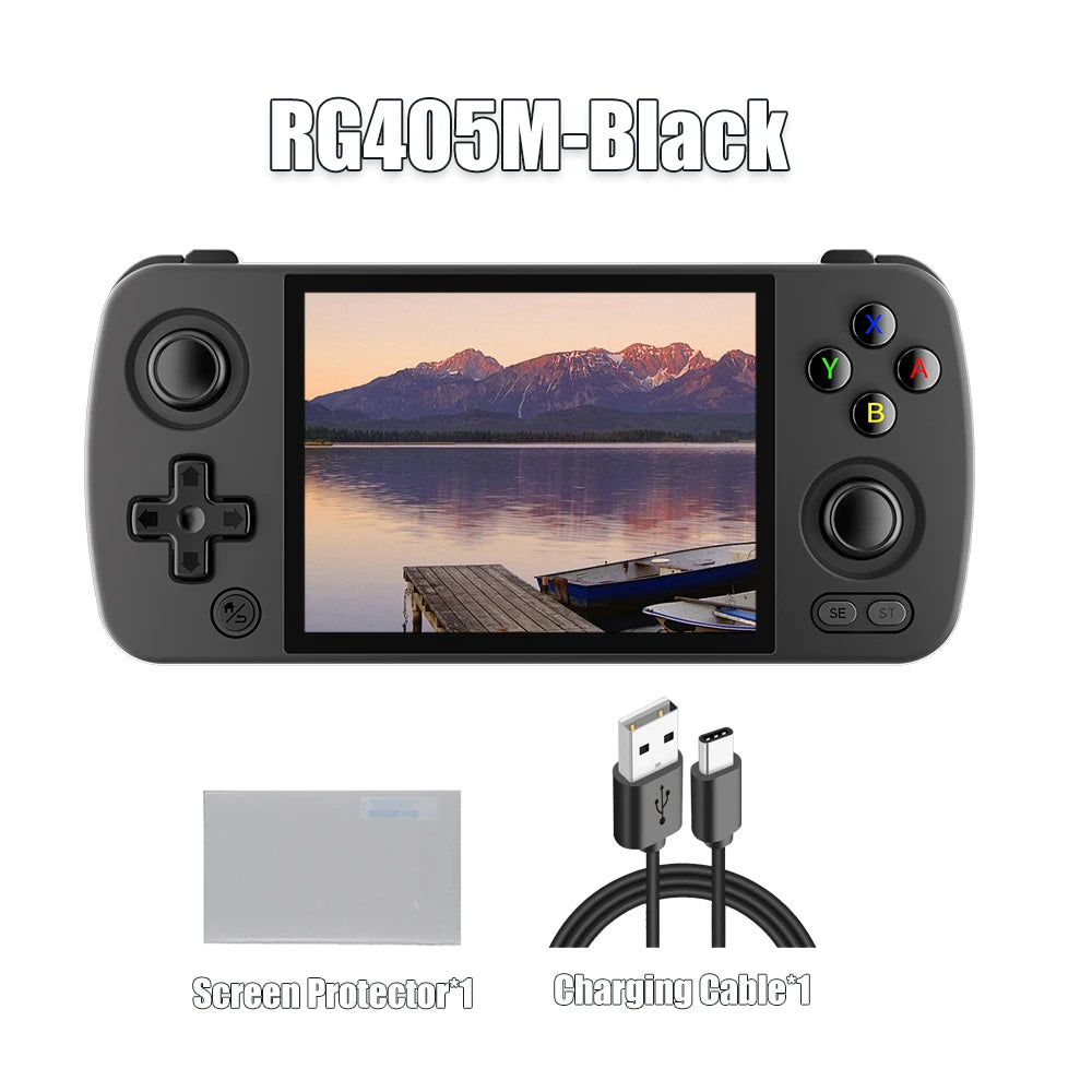 ANBERNIC RG405M Metal Handheld Game Console Android 12 System Unisoc Tiger T618 4 Inch IPS Screen Game Player Support OTA Update