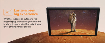 XGODY Android 15 Tablet P60Pro 10.1 inch Screen Unisoc T606-AI Octa-Core (8GB + 16GB )Max.24GBGB RAM 256GB 8000mah 5G Wifi-6