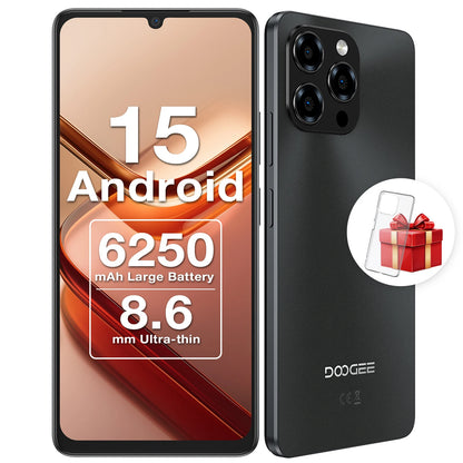 DOOGEE Note 58 Android 15 Smartphone 8GB 128GB 6.75" HD+ 90Hz IPS Screen 6250mAh Large battery NFC Widevine L1 Cell Phone