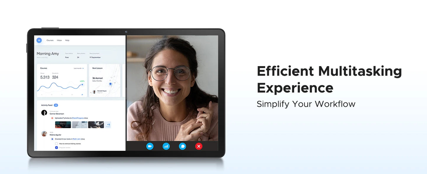 DOOGEE U11 Pro 2in1 PC Tablet Android 15 30GB(6+24) 256GB 11" 8580mAh Battery Dual Speakers Unisoc T7200 Widevine L1 Tablet