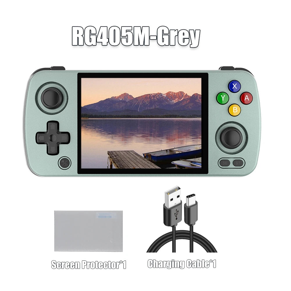 ANBERNIC RG405M Metal Handheld Game Console Android 12 System Unisoc Tiger T618 4 Inch IPS Screen Game Player Support OTA Update