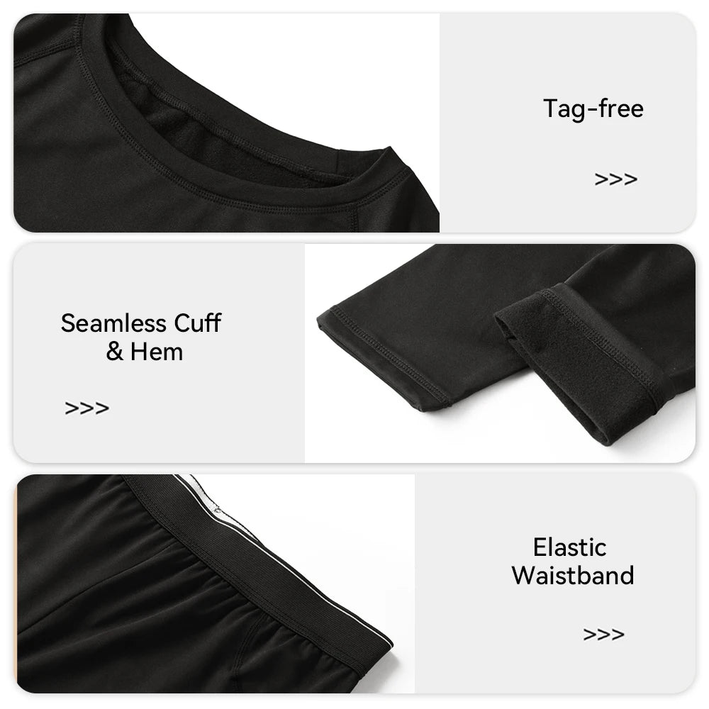 Modishion Winter Thermal Underwear Set Women's Stand Collar Long Sleeve Bottom Thermal Underwear Soft and Skin-friendly