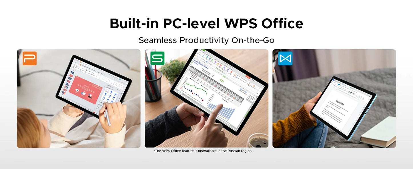 DOOGEE Tab A9 Pro+ Tablet PC Android 15 Dual Speakers 11'' Screen 30GB (6GB+24GB) 128GB 8580mAh Battery Widevine L1 Smart Pad