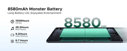 DOOGEE U11 Pro 2in1 PC Tablet Android 15 30GB(6+24) 256GB 11" 8580mAh Battery Dual Speakers Unisoc T7200 Widevine L1 Tablet