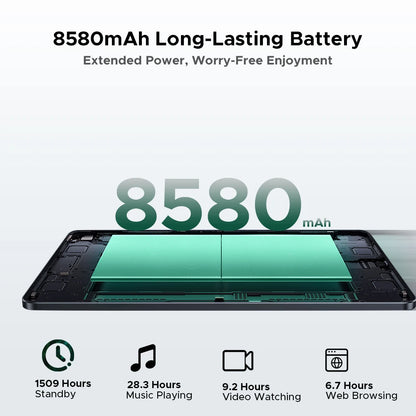 DOOGEE U11 Pro 2in1 PC Tablet Android 15 30GB(6+24) 256GB 11" 8580mAh Battery Dual Speakers Unisoc T7200 Widevine L1 Tablet