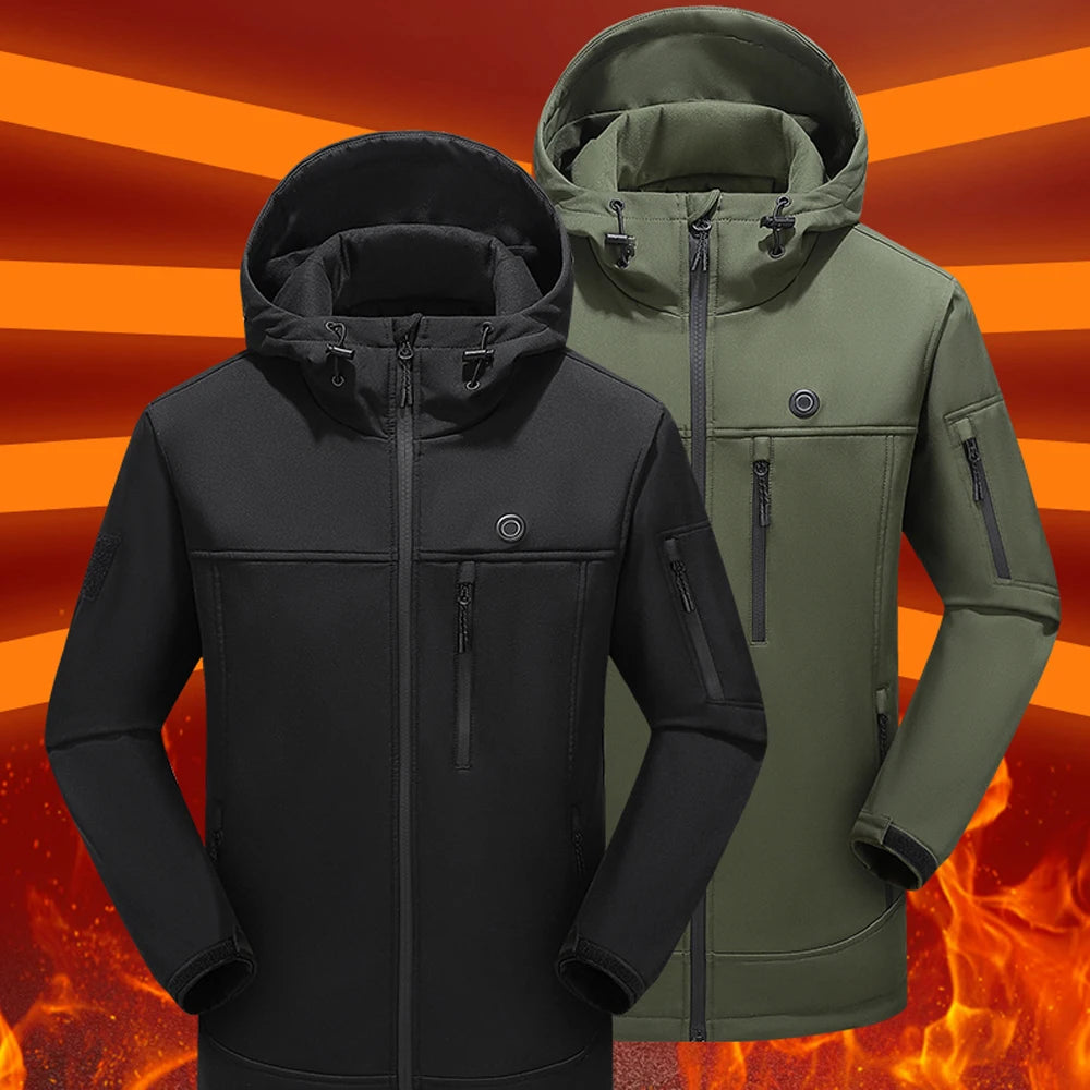 Heating Jackets Outdoor USB Heating Jackets Warming Coat Winter Flexible Electric Thermal Clothing Fishing Hiking Warm Clothes