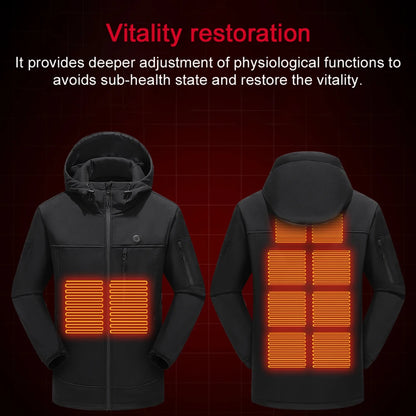 Heating Jackets Outdoor USB Heating Jackets Warming Coat Winter Flexible Electric Thermal Clothing Fishing Hiking Warm Clothes