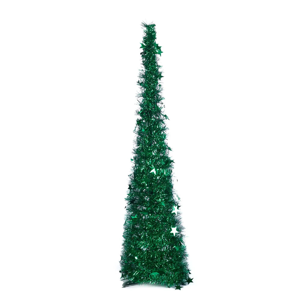 Voltsify 1.2M Tinsel Xmas Tree with Base