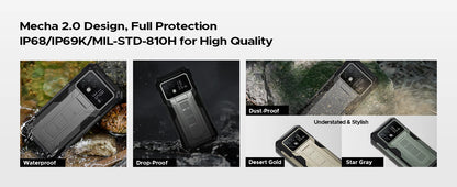 DOOGEE S200 Max 5G Rugged Phone Dual light Flashlight 16GB 512GB 22000mAh 66W 1.32" Rear Display 6.72” 120Hz NFC Smartphone