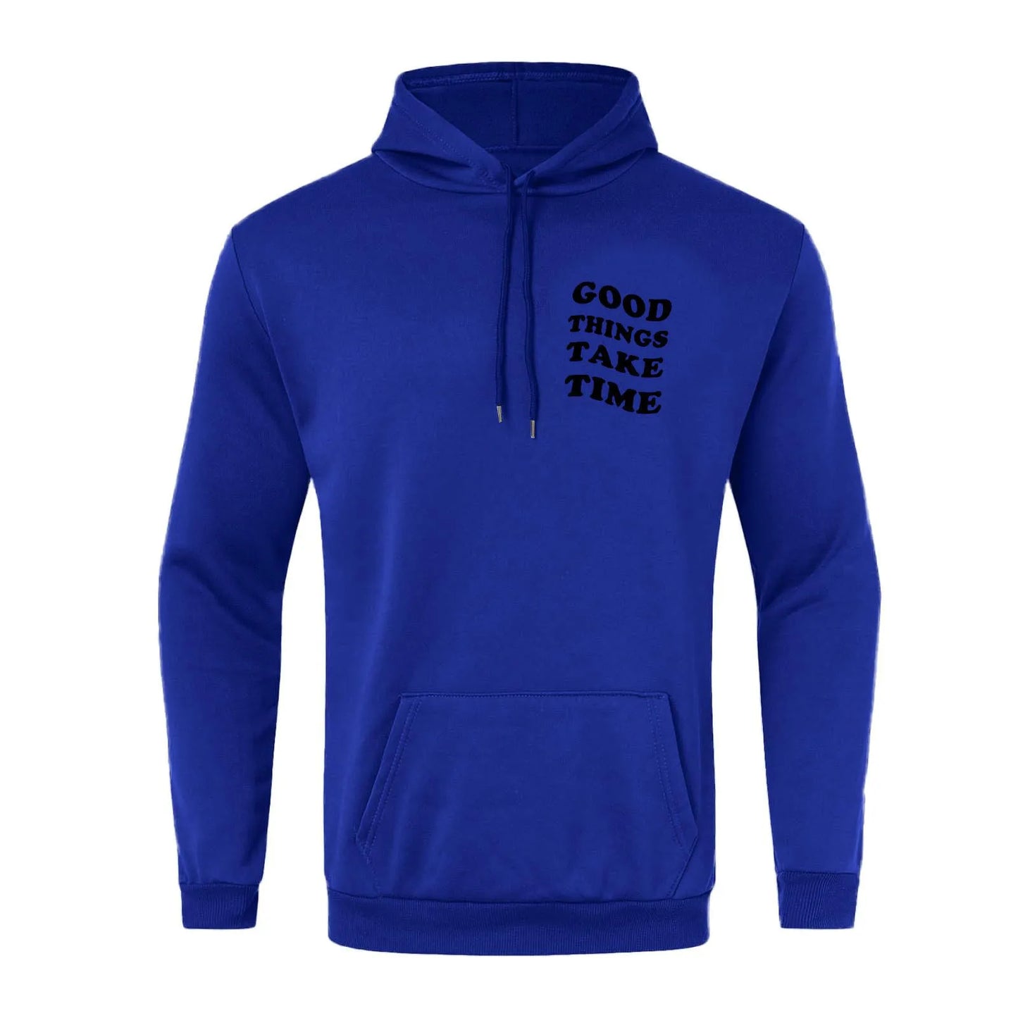 Unisex Fall Harajuku Style Embroidered Streetwear Long Sleeve Baggy Hooded Sweatshirt Fashion Casual Comfy Pullover Hoodies