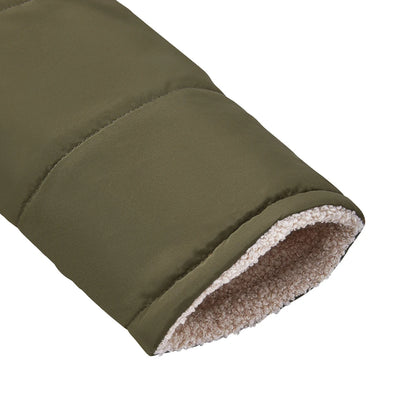 Tieker solid color mid-length hooded cotton coat double-sided women's coat casual winter warm jacket slim cotton coat