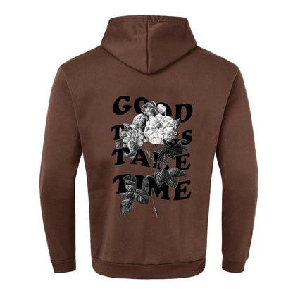 Unisex Fall Harajuku Style Embroidered Streetwear Long Sleeve Baggy Hooded Sweatshirt Fashion Casual Comfy Pullover Hoodies